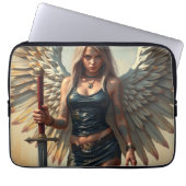 Der Engel des Kriegers Laptopschutzhülle (Vorderseite)