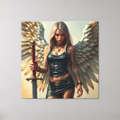 Der Engel des Kriegers Leinwanddruck (Vorderseite)