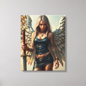 Der Engel des Kriegers Leinwanddruck (Vorderseite)