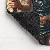 Der Engel des Kriegers Mousepad (Ecke)