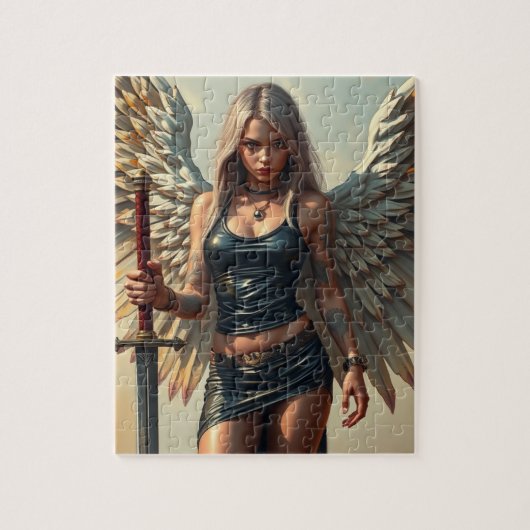 Der Engel des Kriegers Puzzle (Vertikal)