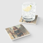 Der Engel des Kriegers Steinuntersetzer (Seitenansicht)