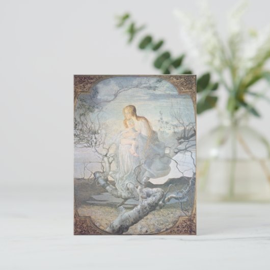 Der Engel des Lebens, 1894 Postkarte (Stehend Vorderseite)