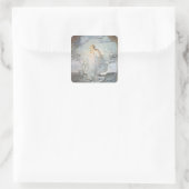Der Engel des Lebens, 1894 Quadratischer Aufkleber (Tasche)