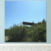 Der Engel des Nordens Leinwanddruck (Insitu (Holzboden))