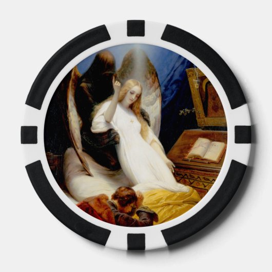 Der Engel des Todes fallen Pokerchips (Vorderseite)