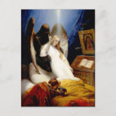 Der Engel des Todes fallen Postkarte (Vorderseite)