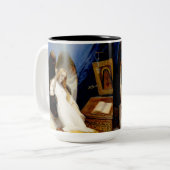 Der Engel des Todes fallen Zweifarbige Tasse (Vorderseite Links)