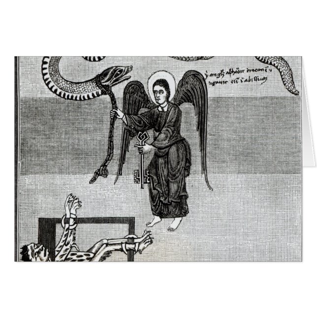 Der Engel, die Schlüssel der Hölle halten (Vorderseite (Horizontal))