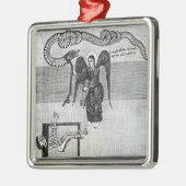 Der Engel, die Schlüssel der Hölle halten Ornament Aus Metall (Links)