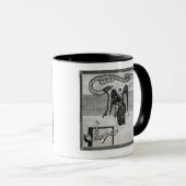 Der Engel, die Schlüssel der Hölle halten Tasse (VorderseiteRechts)