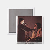 Der Engel erscheint dem hl. Joseph in einem Traum Magnet (Vorderseite/Rückseite)