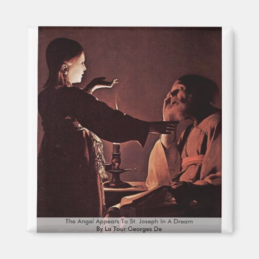 Der Engel erscheint dem hl. Joseph in einem Traum Magnet (Vorne)