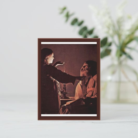 Der Engel erscheint dem hl. Joseph in einem Traum Postkarte (Stehend Vorderseite)