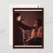 Der Engel erscheint dem hl. Joseph in einem Traum Postkarte (Vorne/Hinten)