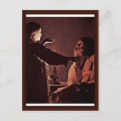 Der Engel erscheint dem hl. Joseph in einem Traum Postkarte (Vorderseite)