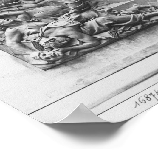 Der Engel Frankreichs, der die Ketzer vertreibt Poster (Ecke)