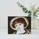 Der Engel im Pool Postkarte (Stehend Vorderseite)