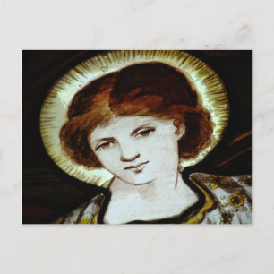 Der Engel im Pool Postkarte