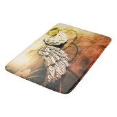 Der Engel ist gelandet Badematte (Schrägansicht)