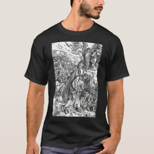 Der Engel mit der Key Albrecht Durer Gothic Medie T-Shirt