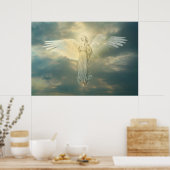 Der Engel und die Taube Poster (Küche)