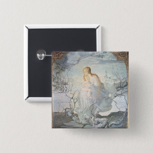 Der Engel von Leben, 1894 Button (Vorne & Hinten)