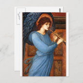 Der Engel von Sir Edward Burne-Jones Postkarte (Vorne/Hinten)