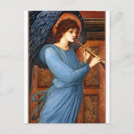 Der Engel von Sir Edward Burne-Jones Postkarte (Vorderseite)