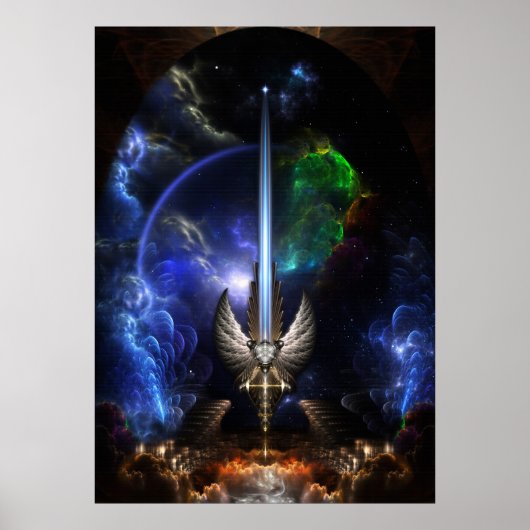 Der Engel wing Schwert von Arkledious Sp Brick Poster (Vorne)