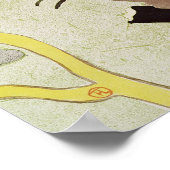 Der Engländer im Rouge, 1892 Poster (Ecke)