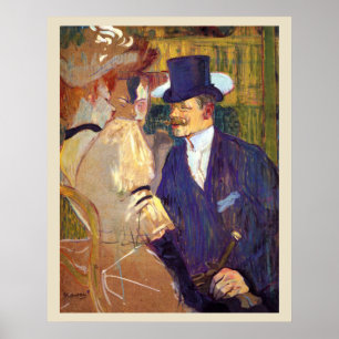 Der Engländer von Toulouse Lautrec, Vintag Art Poster