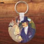 Der Engländer von Toulouse Lautrec, Vintag Art Schlüsselanhänger (Vorderseite)