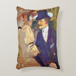 Der Engländer von Toulouse Lautrec, Vintage Art Dekokissen