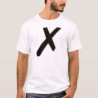 Der englische amerikanische Buchstabe "X " T-Shirt