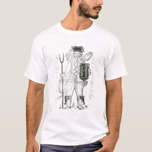 Der englische irische Soldat, mit neuer Disziplin T-Shirt