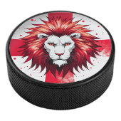 Der englische Löwe Eishockey Puck (3/4)