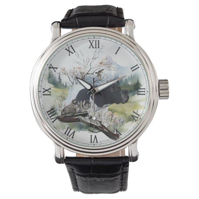 Der englische Pointer Armbanduhr (Vorderseite)