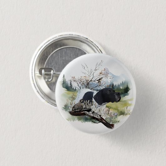 Der englische Pointer Button (Vorne & Hinten)