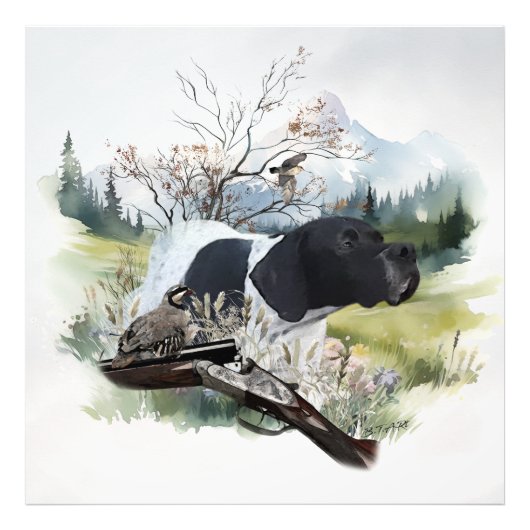 Der englische Pointer Fotodruck (Vorne)