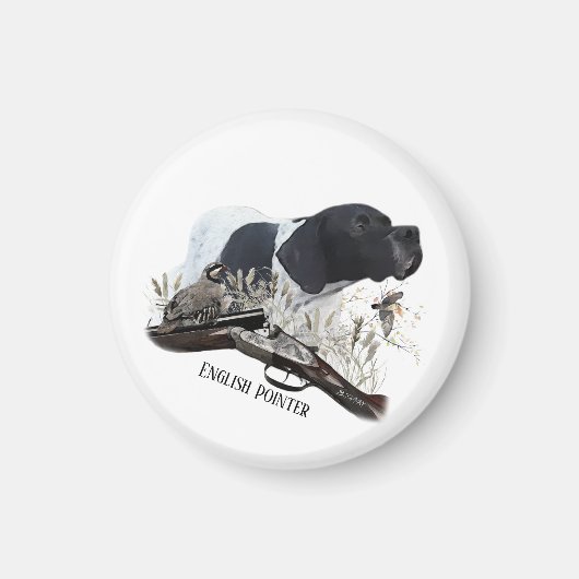 Der englische Pointer Magnet (Vorne)