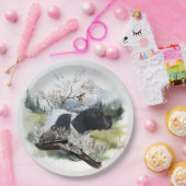 Der englische Pointer Pappteller (Party)