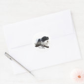 Der englische Pointer Runder Aufkleber (Umschlag)