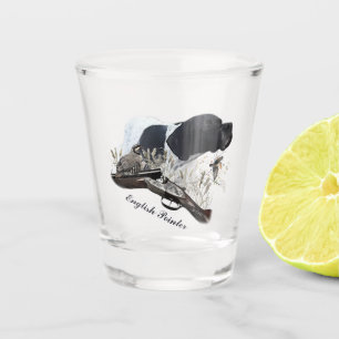 Der englische Pointer Schnapsglas