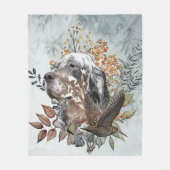 Der englische Setter , Die Jagd auf die Woodcock , Fleecedecke (Vorderseite)