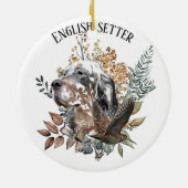 Der englische Setter , Die Jagd auf die Woodcock , Keramik Ornament (Hinten)