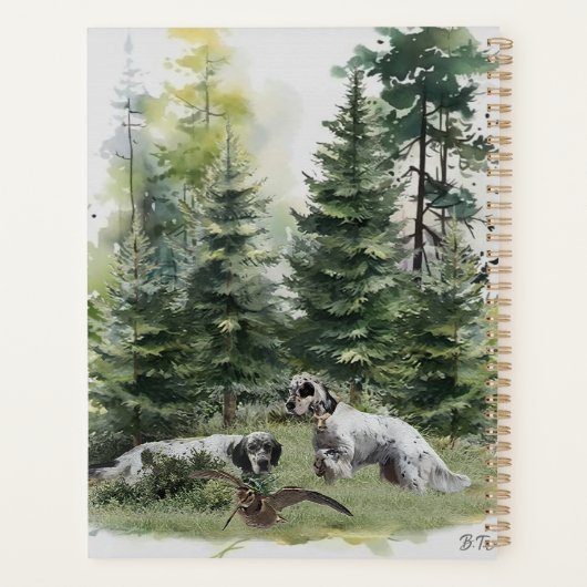 Der englische Setter , Die Jagd auf die Woodcock , Planer (Rückseite)