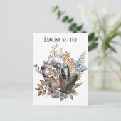 Der englische Setter , Die Jagd auf die Woodcock , Postkarte (Stehend Vorderseite)