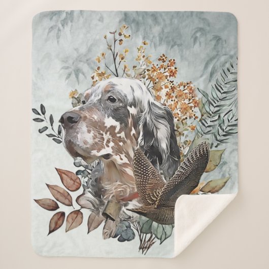 Der englische Setter , Die Jagd auf die Woodcock , Sherpadecke (Vorderseite)