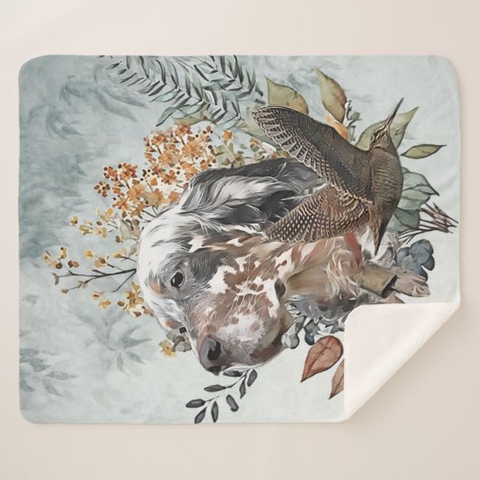 Der englische Setter , Die Jagd auf die Woodcock , Sherpadecke (Vorderseite (Horizontal))